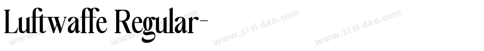 Luftwaffe Regular字体转换